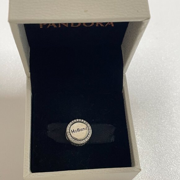 Pandora Holland Enamel Dangle Charm Pendant Travel S925 Sterling Silver - Picture 4 of 5